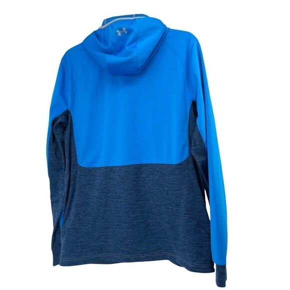 Under Armour Spring Gammut Jacket Blue Full Zip Hooded Mens Size Large Outdoor - Picture 3 of 8
